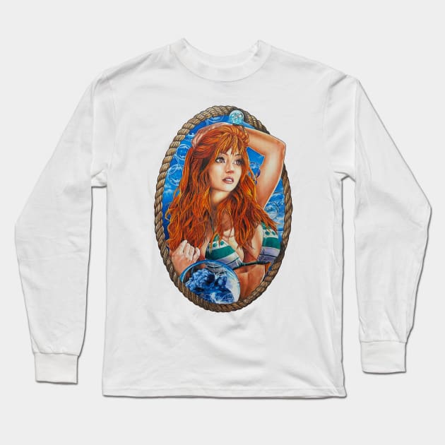 Nami Long Sleeve T-Shirt by chloetattooartist